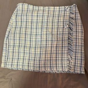 White and Blue Skirt